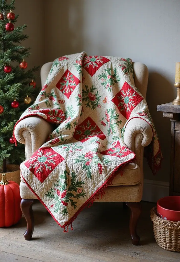 28 Quilted Bed Throw Ideas for Warmth and Texture 20 28 Quilted Bed Throw Ideas for Warmth and Texture - 20. Quilted Throws for Seasonal Decor