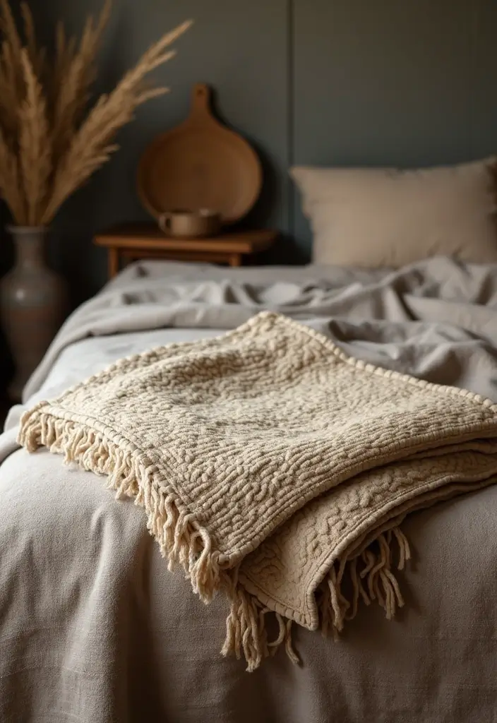 28 Quilted Bed Throw Ideas for Warmth and Texture 4 28 Quilted Bed Throw Ideas for Warmth and Texture - 4. Hemp Fiber Quilted Throw