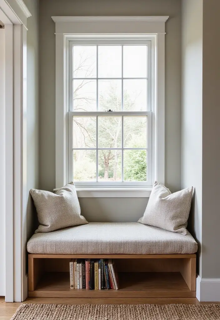 30 Benches with Pillows Ideas for Entryways and Cozy Corners 12 30 Benches with Pillows Ideas for Entryways and Cozy Corners - 12. Cozy Book Nook