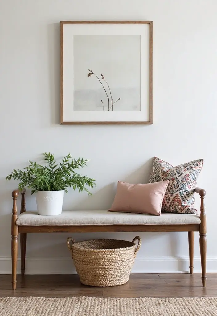 30 Benches with Pillows Ideas for Entryways and Cozy Corners 30 30 Benches with Pillows Ideas for Entryways and Cozy Corners - 30. Finishing Touches