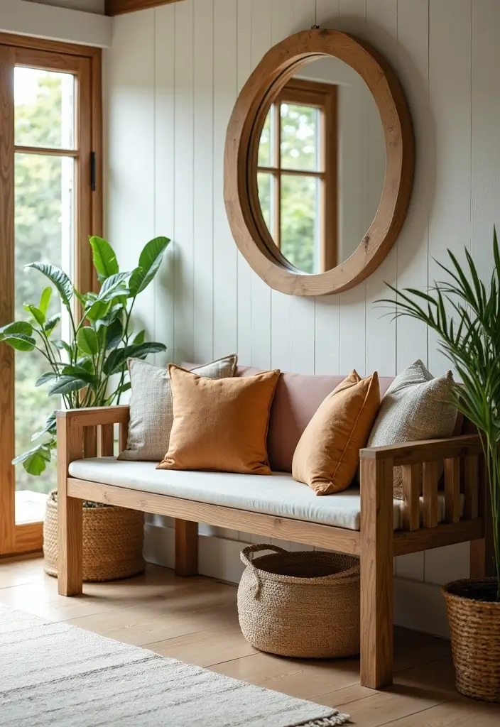 30 Benches with Pillows Ideas for Entryways and Cozy Corners 5 30 Benches with Pillows Ideas for Entryways and Cozy Corners - 5. Outdoor-Inspired