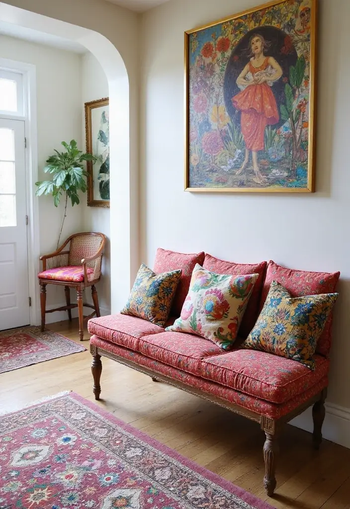 30 Benches with Pillows Ideas for Entryways and Cozy Corners 6 30 Benches with Pillows Ideas for Entryways and Cozy Corners - 6. Eclectic Mix and Match
