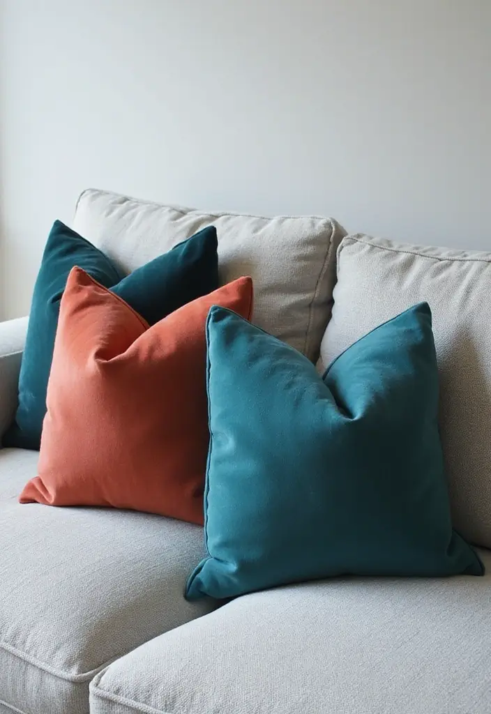 30+ Best Pillows for a Light Grey Couch: Neutral Yet Stylish 1 30+ Best Pillows for a Light Grey Couch: Neutral Yet Stylish - 1. Soft Velvet Vibes
