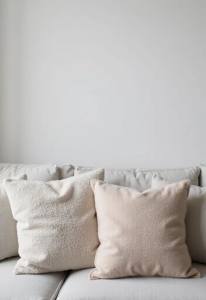 30+ Best Pillows for a Light Grey Couch: Neutral Yet Stylish 27 30+ Best Pillows for a Light Grey Couch: Neutral Yet Stylish - 27. Cozy Chenille