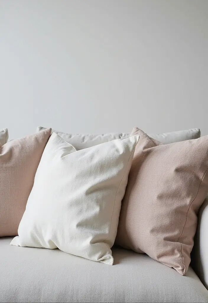 30+ Best Pillows for a Light Grey Couch: Neutral Yet Stylish 7 30+ Best Pillows for a Light Grey Couch: Neutral Yet Stylish - 7. Textured Linen