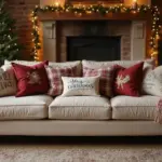 30+ Christmas Pillows on Couches That Feel Warm and Joyful