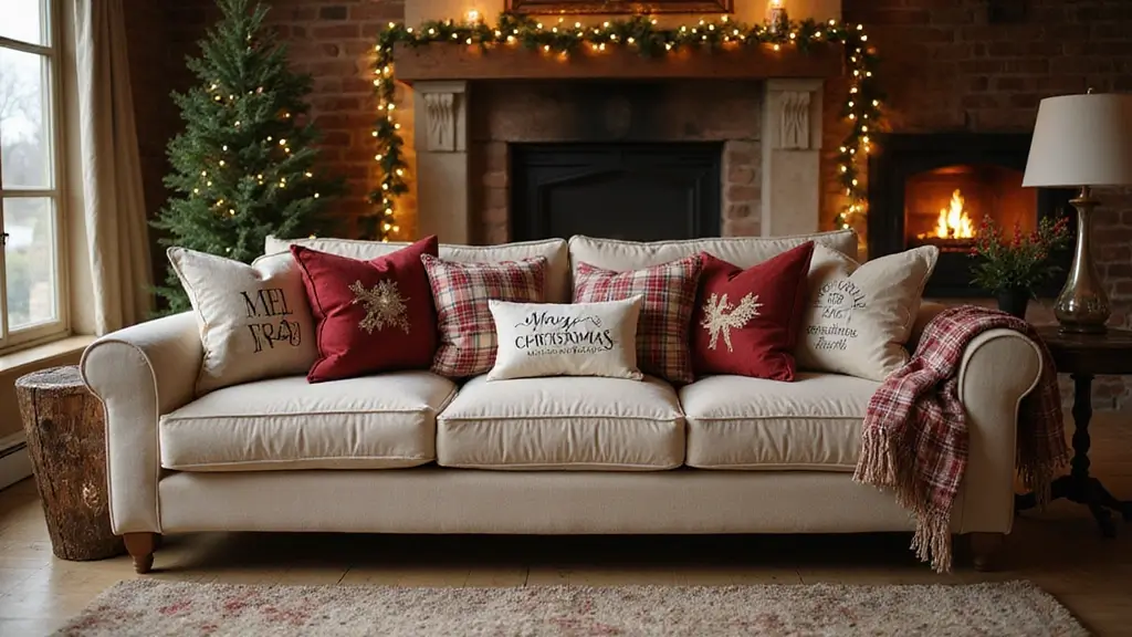 30+ Christmas Pillows on Couches That Feel Warm and Joyful