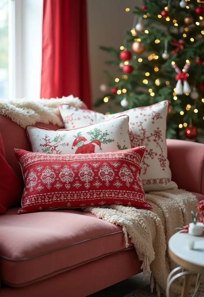 30+ Christmas Throw Pillows for Couches: Festive and Cozy Ideas 4 30+ Christmas Throw Pillows for Couches: Festive and Cozy Ideas - 4. Whimsical Snowflakes