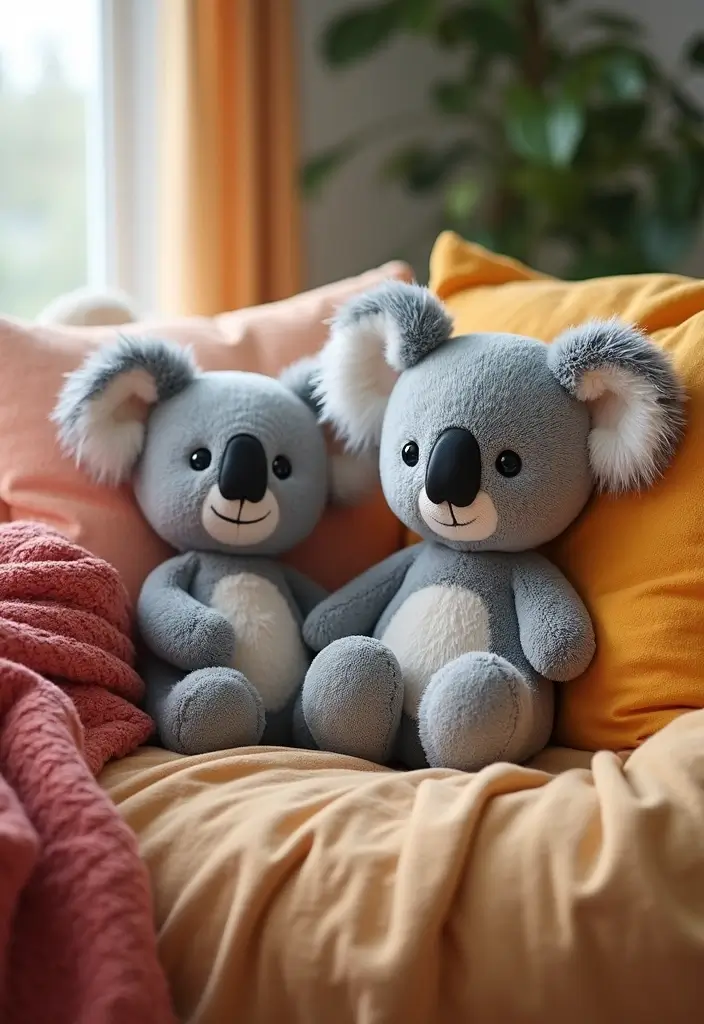 30 Cute Pillows for Couches That Add Personality to Any Room 30 30 Cute Pillows for Couches That Add Personality to Any Room - 30. Cute Koala Pillows