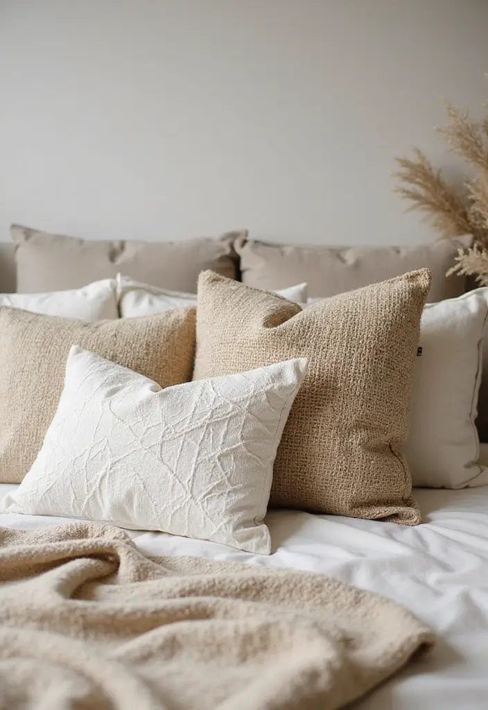 30 Decorative Bed Pillow Ideas That Make Any Bedroom Feel Luxe 14 30 Decorative Bed Pillow Ideas That Make Any Bedroom Feel Luxe - 14. Sustainable Hemp Pillows