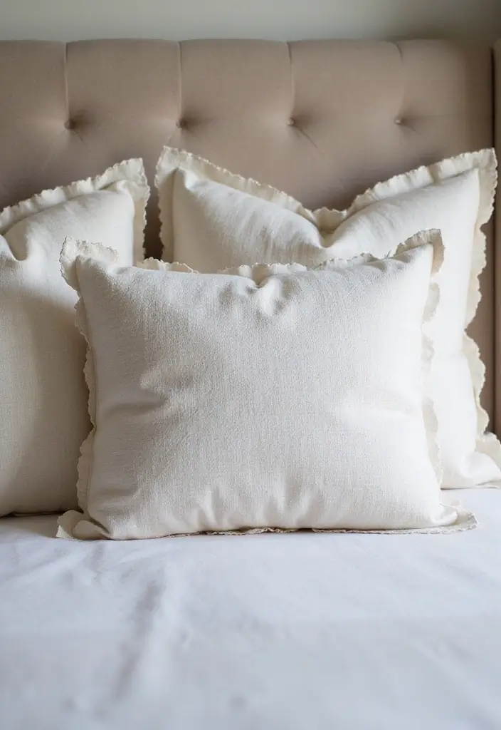 30 Decorative Bed Pillow Ideas That Make Any Bedroom Feel Luxe 25 30 Decorative Bed Pillow Ideas That Make Any Bedroom Feel Luxe - 25. Chic Scalloped Edges