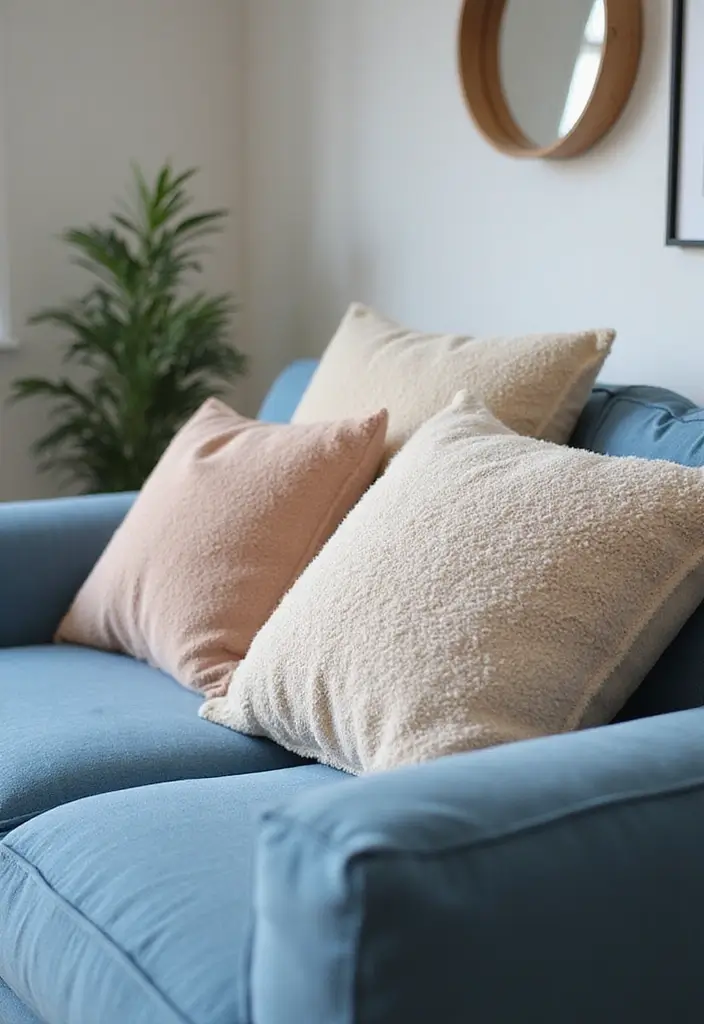 30 Decorative Pillows for a Blue Couch That Tie the Room Together 18 30 Decorative Pillows for a Blue Couch That Tie the Room Together - 18. Cozy Fleece Pillows