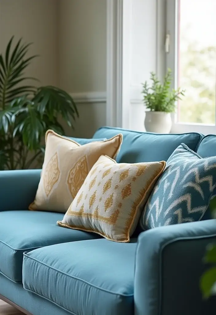 30 Decorative Pillows for a Blue Couch That Tie the Room Together 26 30 Decorative Pillows for a Blue Couch That Tie the Room Together - 26. Eco-Friendly Pillows