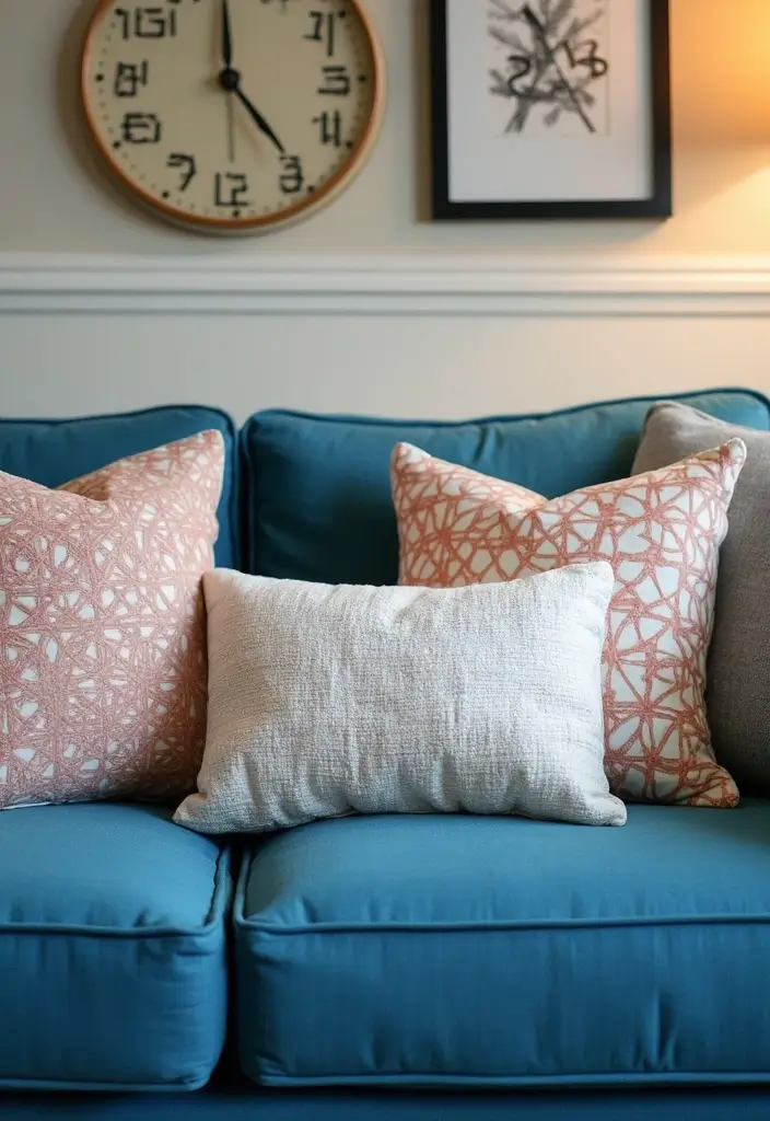 30 Decorative Pillows for a Blue Couch That Tie the Room Together 28 30 Decorative Pillows for a Blue Couch That Tie the Room Together - 28. Personalized Pillows