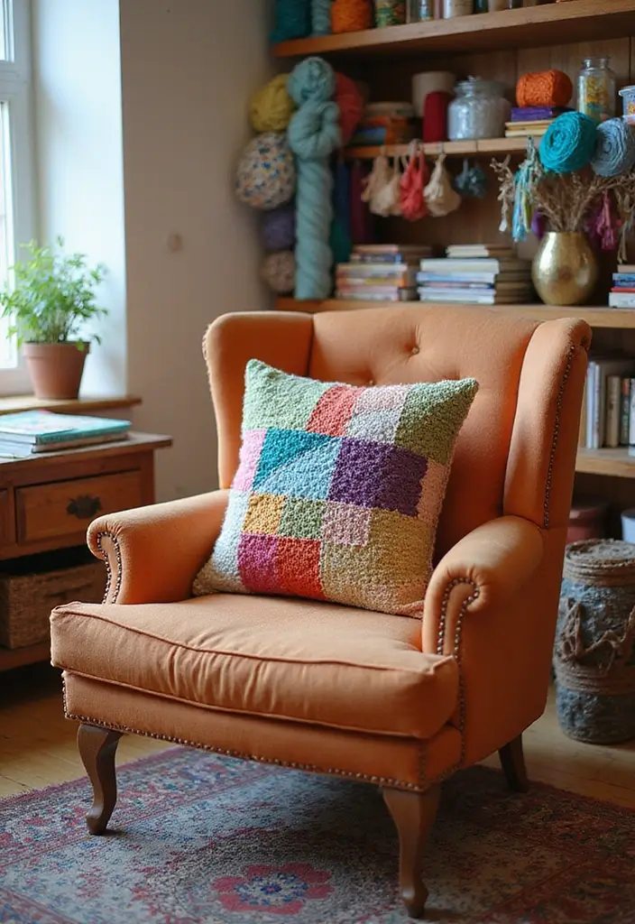 30+ Free Crochet Home Decor Patterns for Beautiful Decorative Pillows 12 30+ Free Crochet Home Decor Patterns for Beautiful Decorative Pillows - 12. Patchwork Pillow