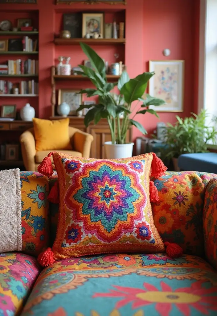 30+ Free Crochet Home Decor Patterns for Beautiful Decorative Pillows 20 30+ Free Crochet Home Decor Patterns for Beautiful Decorative Pillows - 20. Tasseled Pillow