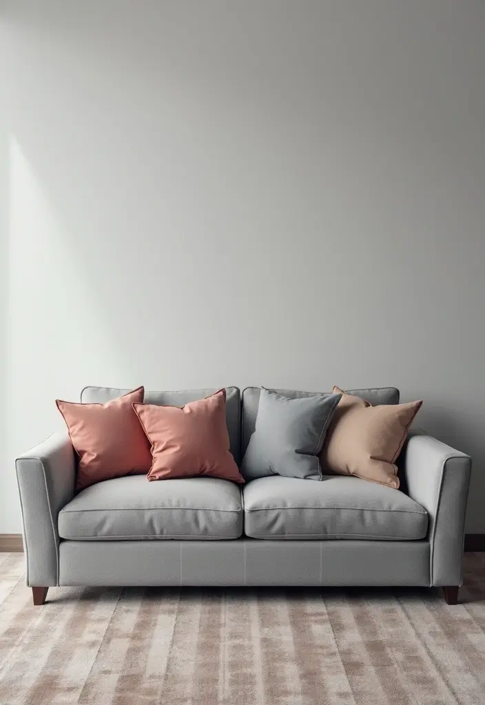 30+ Pillows for a Grey Couch That Add Depth and Character - 13. Ombre Pillows