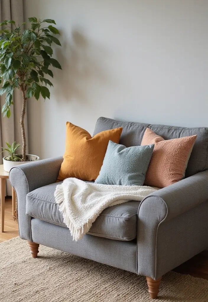 30+ Pillows for a Grey Couch That Add Depth and Character - 29. Seasonal Color Palettes