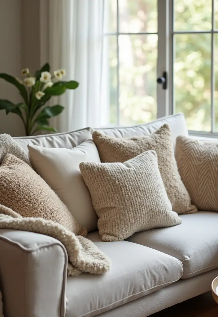 30+ Throw Pillow Design Ideas for Modern Living Rooms 1 30+ Throw Pillow Design Ideas for Modern Living Rooms - 1. Organic Cotton Pillows