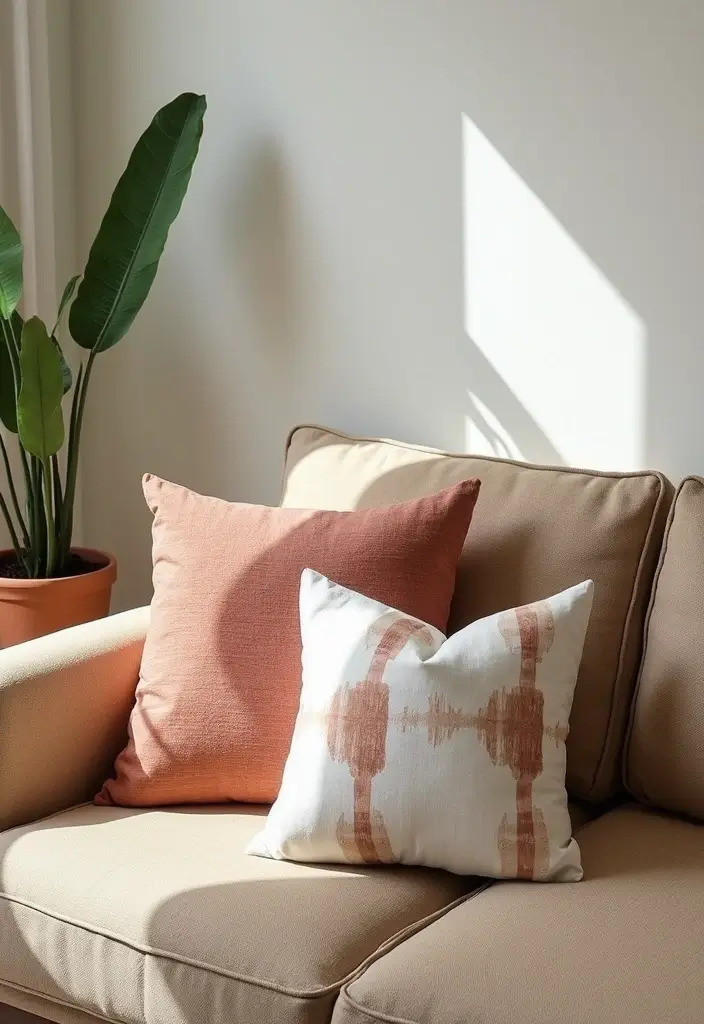 30+ Throw Pillow Design Ideas for Modern Living Rooms 6 30+ Throw Pillow Design Ideas for Modern Living Rooms - 6. Eco-Dyed Pillows