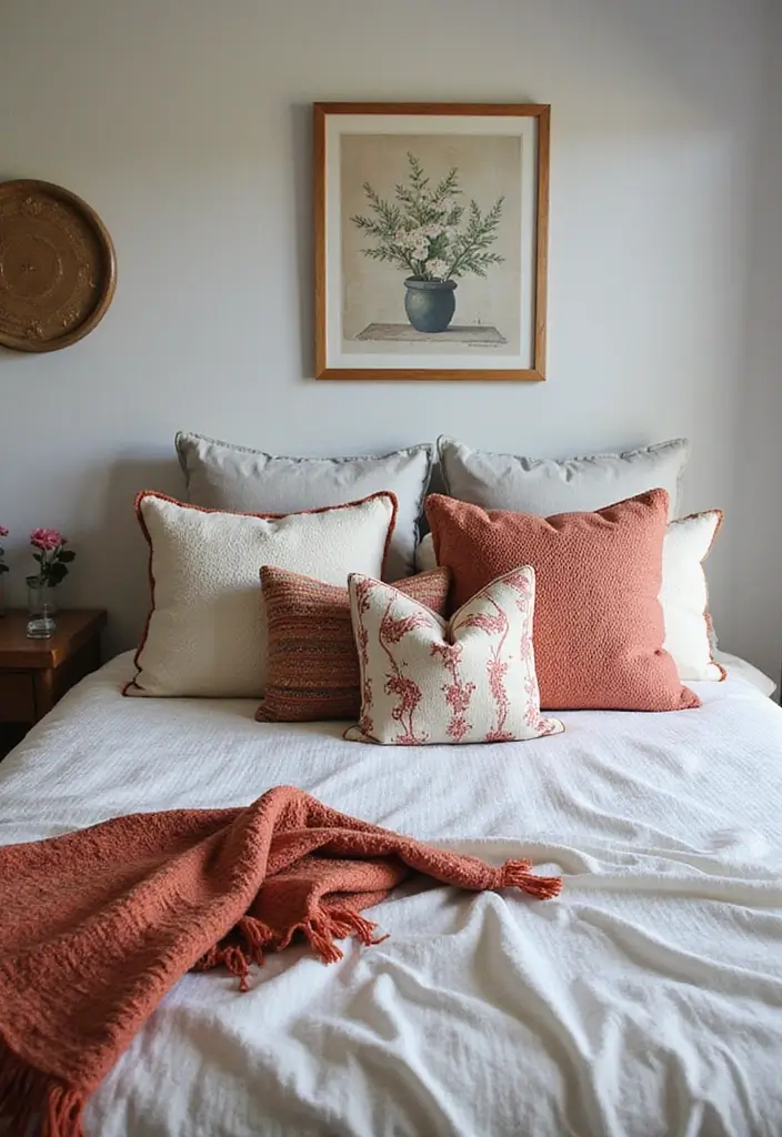 30 Throw Pillow Ideas for Bedrooms: Soft and Relaxing Looks 30 30 Throw Pillow Ideas for Bedrooms: Soft and Relaxing Looks - 30. Adapting to Personal Style